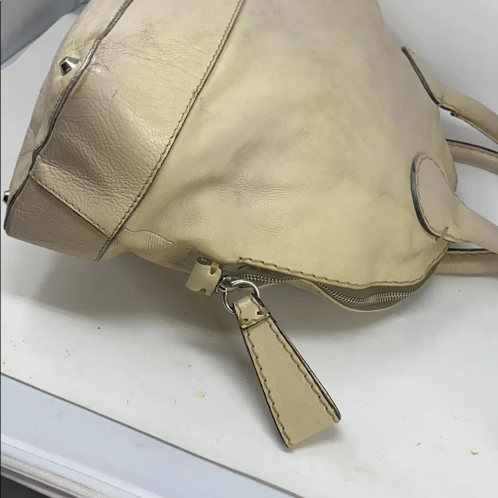 Chloe Edith XL Dome Beige Calfskin Bowler Bag